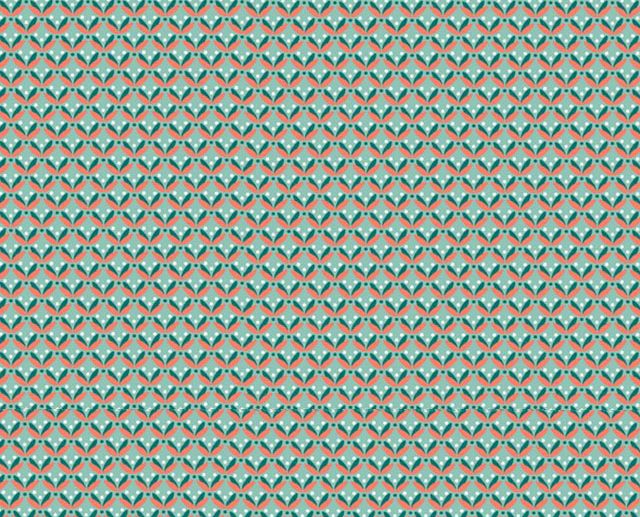 Tecido Floral Graphic Flower III Menta | Poppy