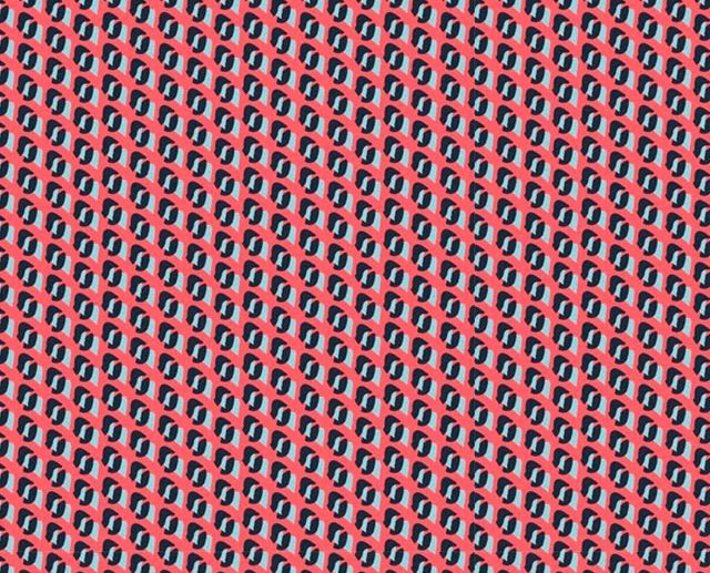 Tecido Graphic Dots Coral Vivo | Poppy