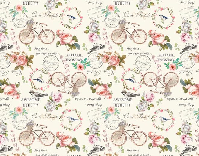 Tecido La Concorde Bicicletas Antique