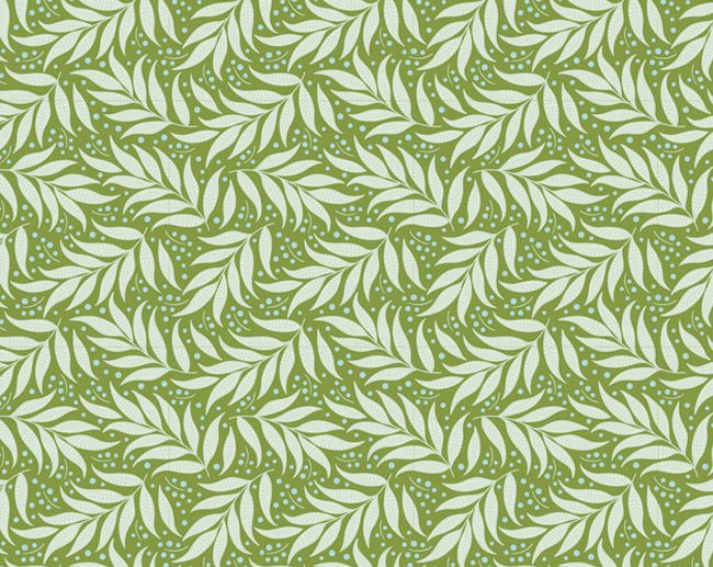 Tecido Tilda Berry Leaf Sage