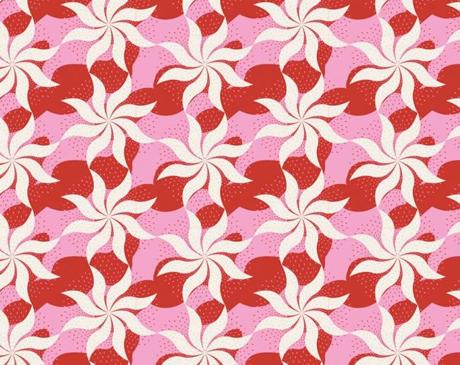 Tecido Tilda Fireworks Red