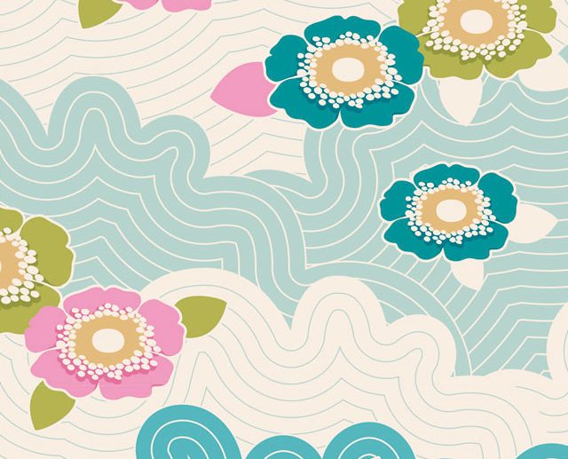 Tecido Tilda Frances Teal