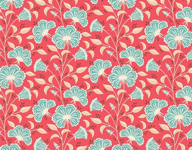 Tecido Tilda Stormy Dusty Red Vermelho Vintage
