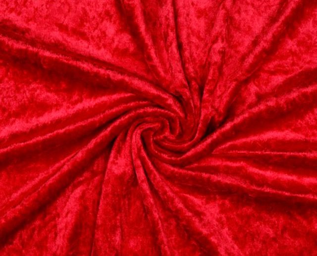 Veludo Fino Crushed Vermelho