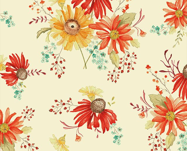 Tecido Adel in Autumn Main Floral Creme | Riley Blake