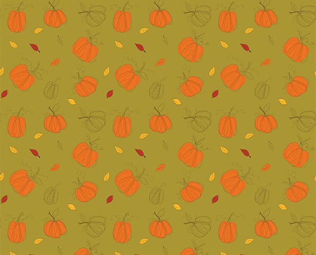 Tecido Adel in Autumn Pumpinks Verde Azeitona | Riley Blake