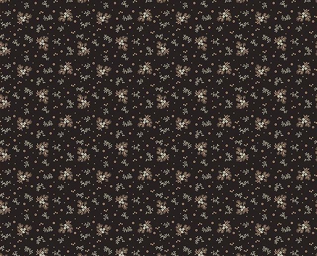 Tecido Bountiful Autumn Floral Ditsy Preto | Riley Blake