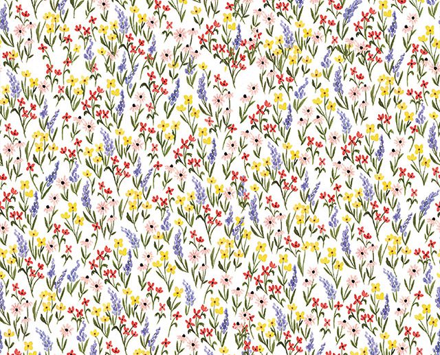 Tecido Beautiful Day Floral Branco | Riley Blake
