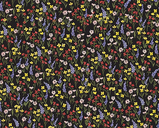 Tecido Beautiful Day Floral Preto | Riley Blake