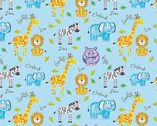 Tecido Colorful Friends Main Azul | Riley Blake