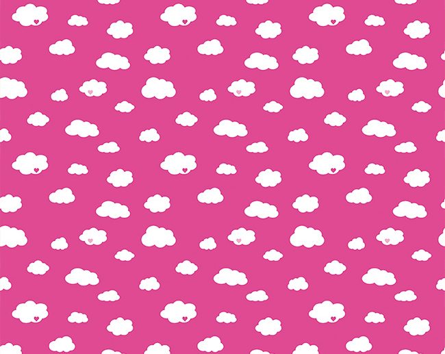 Tecido Dream Drift Nuvens Rosa | Riley Blake