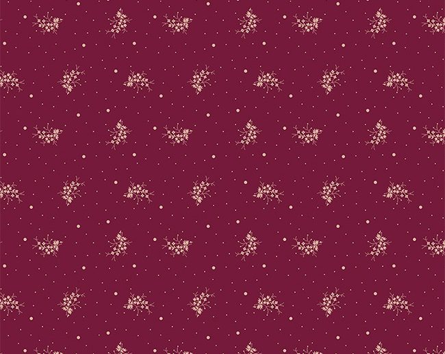 Tecido Exquisite Bouquet Floral Burgundy Glitter Rose Gold | Riley Blake