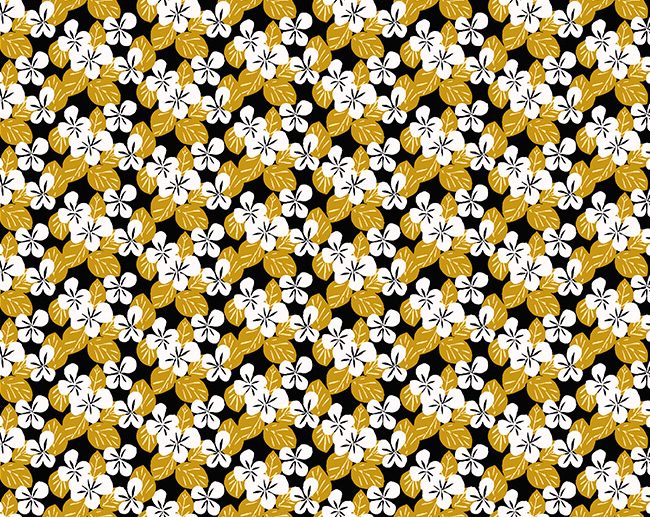 Tecido Floral Carlota Mostarda/Ocre