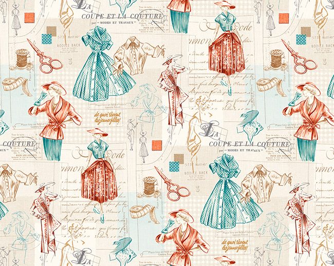 Tecido French Fantasy Moda Costura Francesa