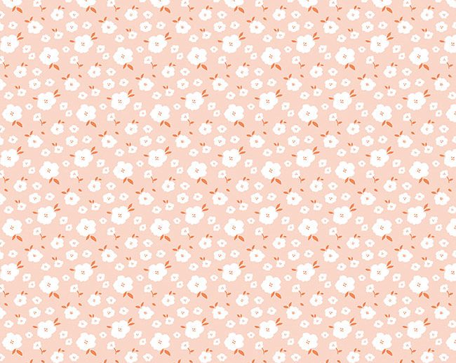 Tecido Hidden Cottage Blooms Floral Rosa Blush | Riley Blake