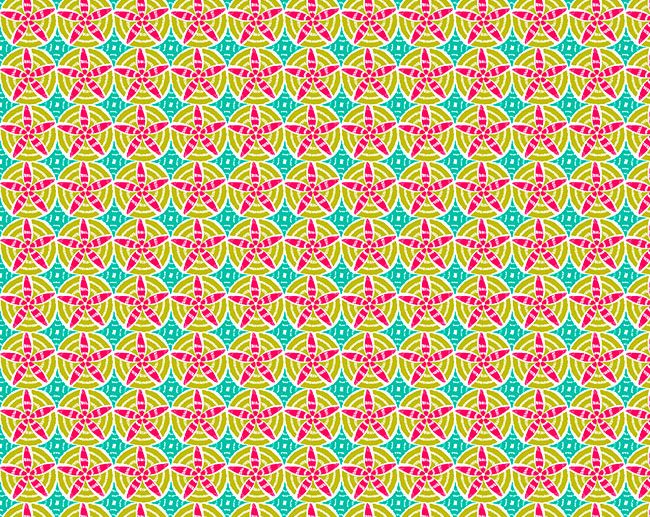 Tecido Manolo Flor Estrela Multicor