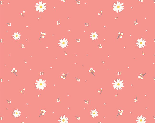 Tecido Poppy and Posey Buds Floral Coral | Riley Blake