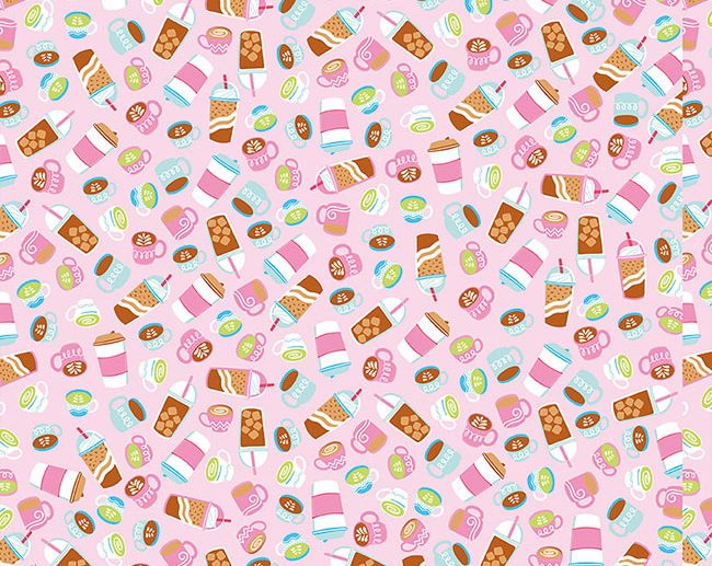 Tecido Rainbowfruit Bebidas Rosa Pétala | Riley Blake