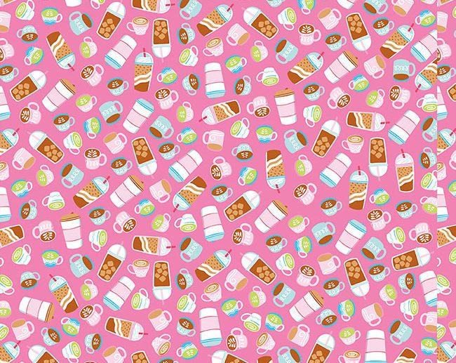 Tecido Rainbowfruit Bebidas Rosa Pink | Riley Blake