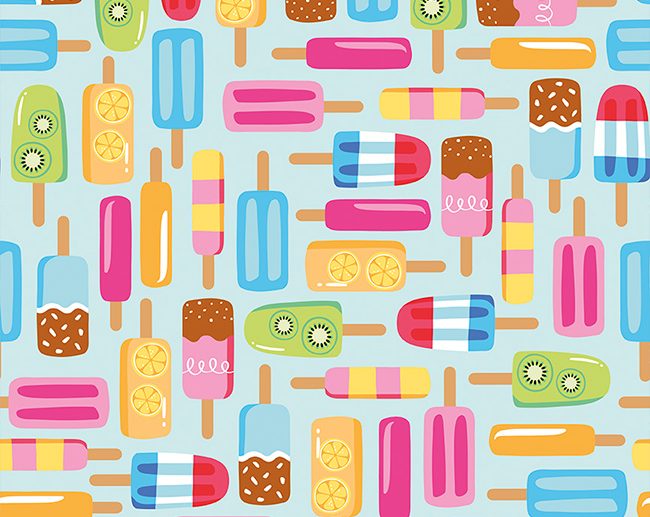 Tecido Rainbowfruit Main Gelados Aqua | Riley Blake