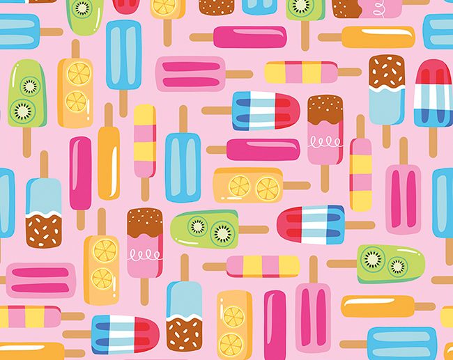 Tecido Rainbowfruit Main Gelados Rosa Pétala | Riley Blake