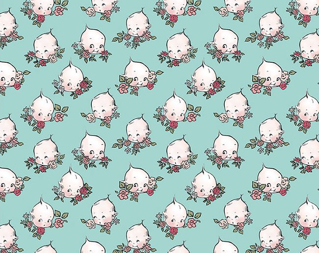 Tecido Sew Kewpie Baby Face Songbird | Riley Blake
