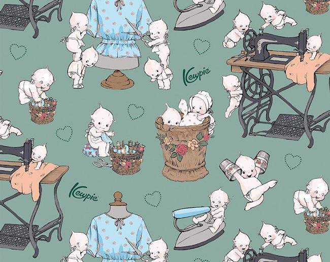 Tecido Sew Kewpie Main Principal Jade | Riley Blake