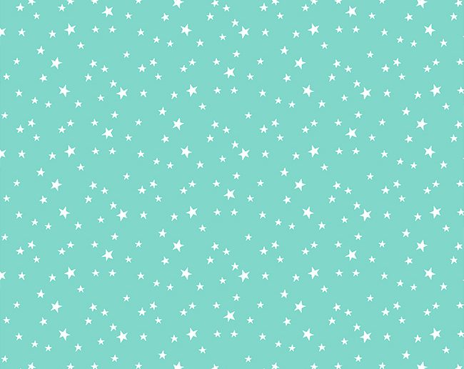 Tecido Starry Night Estrelinhas Azul Aqua