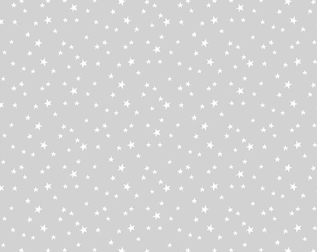 Tecido Starry Night Estrelinhas Cinza Peróla