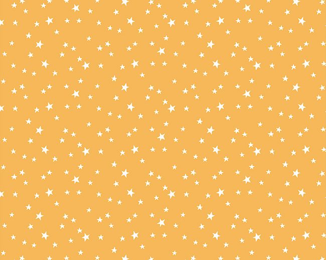 Tecido Starry Night Estrelinhas Mostarda/Ocre