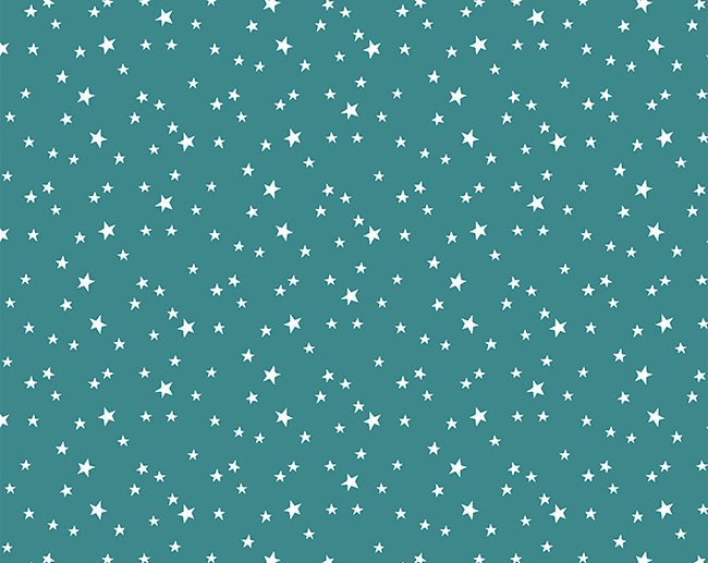 Tecido Starry Night Estrelinhas Esmeralda
