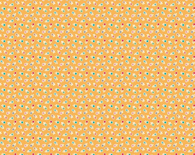 Tecido Stitch Ditsy Amarelo Margarida | Riley Blake