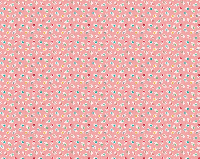 Tecido Stitch Ditsy Coral | Riley Blake