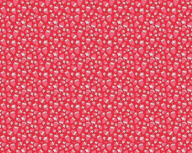 Tecido Summer Picnic Morangos Vermelho | Riley Blake