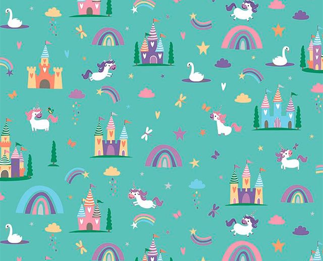 Tecido Unicorn Kingdom Main Jade | Riley Blake