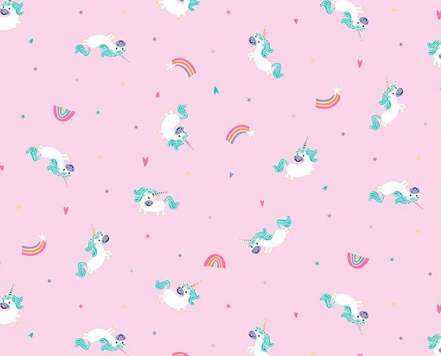 Tecido Unicorn Kingdom Toss Rosa | Riley Blake
