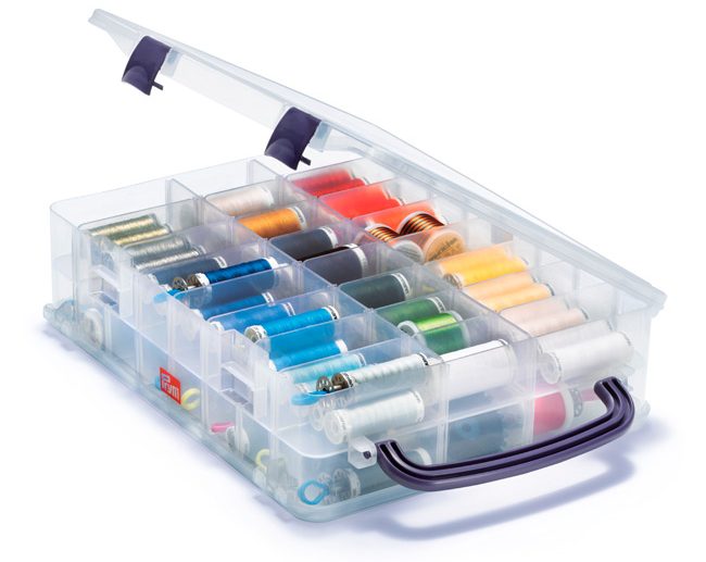 Caixa Transparente Organizadora para Bobines Linhas | Prym