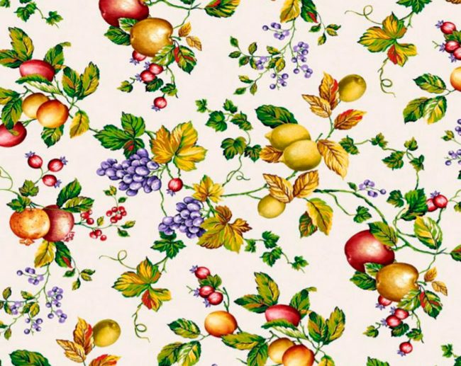 Loneta Frutas Design Campestre