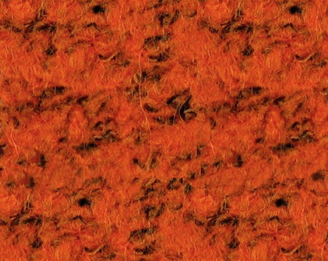 Tecido Boucle Confeção Mistura de Lã Laranja