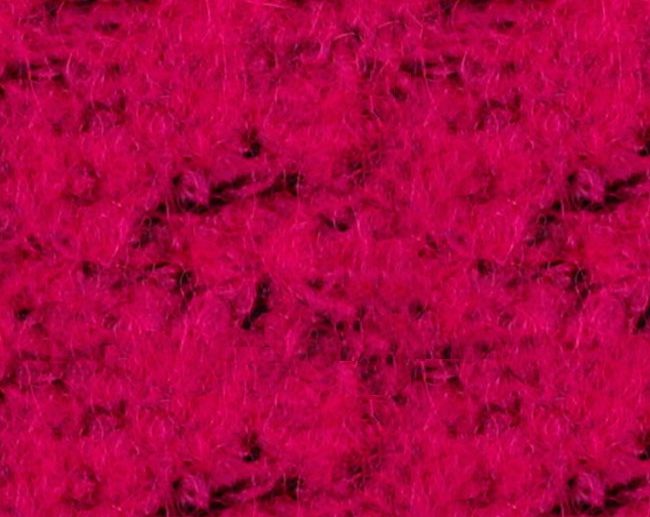 Tecido Boucle Confeção Mistura de Lã Rosa Fúchsia