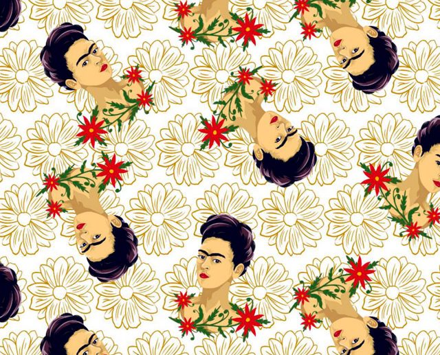 Tecido Frida Kahlo Te Amo Margaridas