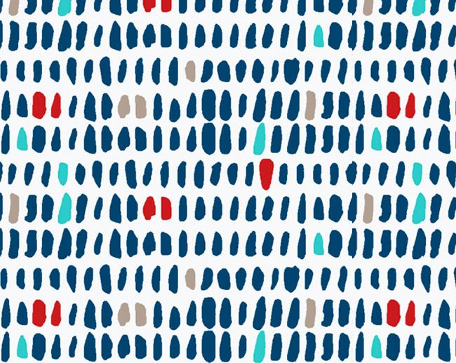 Tecido Marko Abstrato Azul Marinho