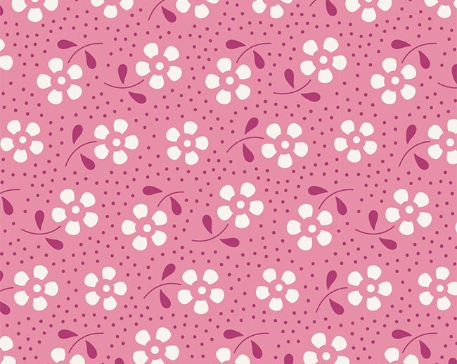 Tecido Meadow Rose Flores Rosa | Tilda
