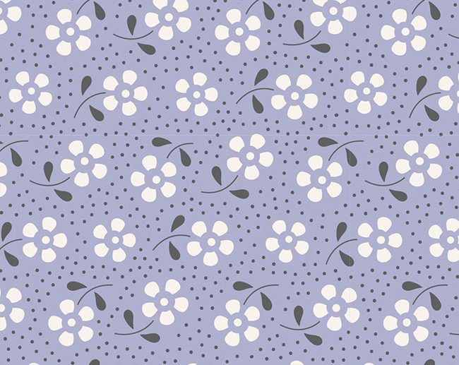Tecido Meadow Slate Flores Ardósia | Tilda