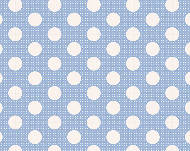 Tecido Medium Dots Blue Bolas Azul | Tilda