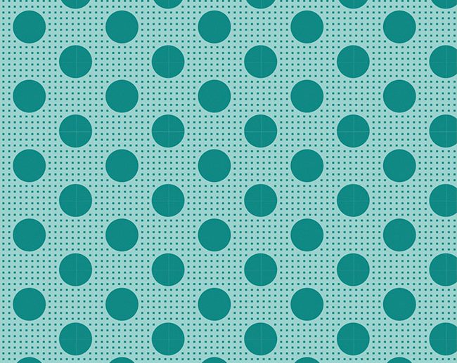 Tecido Medium Dots Dark Teal Bolas Jade Escuro | Tilda