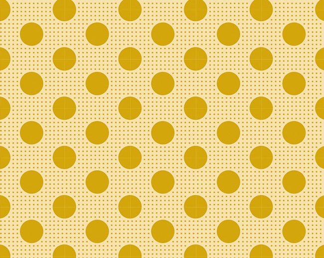 Tecido Medium Dots Flaxen Yellow Bolas Amarelo Linho | Tilda