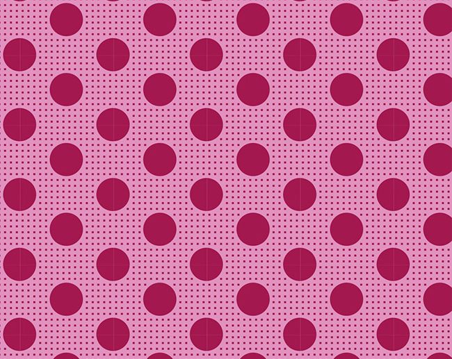 Tecido Medium Dots Maroon Bolas Framboesa Castanho | Tilda