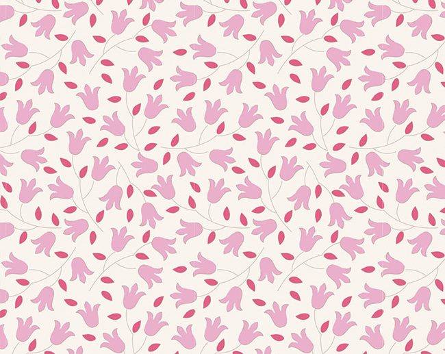 Tecido Sophie Pink Flores Rosa | Tilda