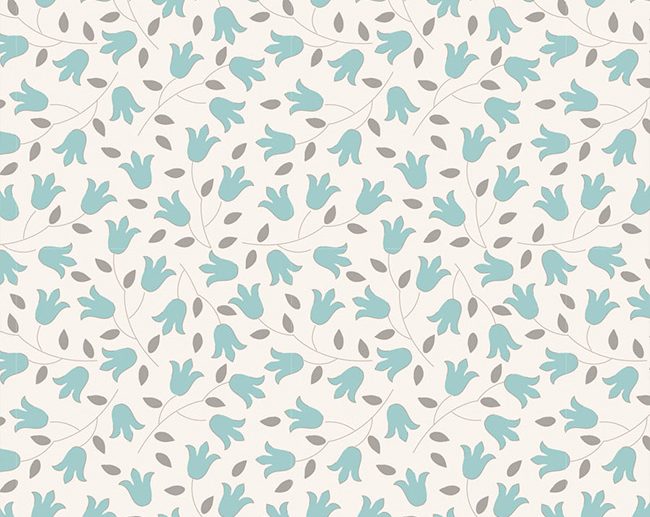 Tecido Sophie Teal Flores Jade | Tilda